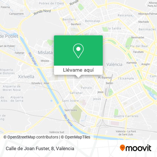 Mapa Calle de Joan Fuster, 8