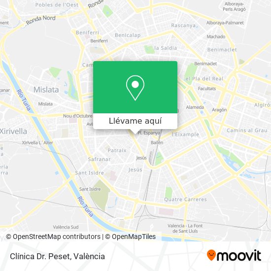 Mapa Clínica Dr. Peset