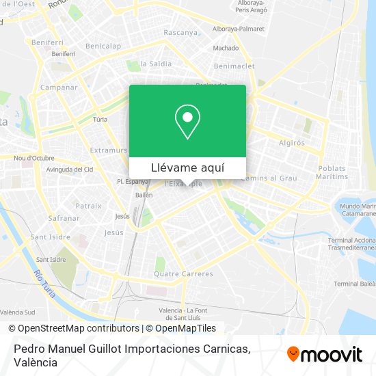 Mapa Pedro Manuel Guillot Importaciones Carnicas