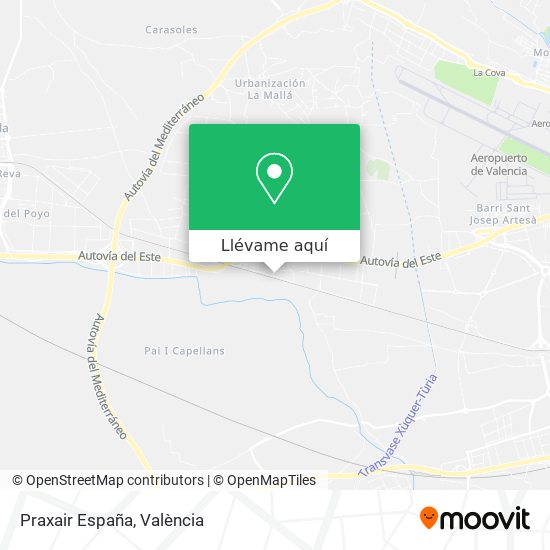 Mapa Praxair España