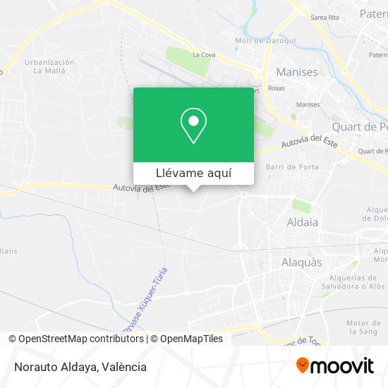 Mapa Norauto Aldaya