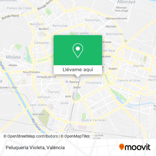 Mapa Peluqueria Violeta
