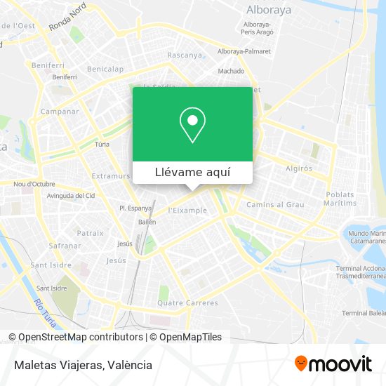 Mapa Maletas Viajeras