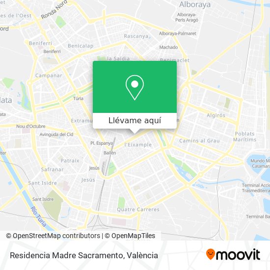 Mapa Residencia Madre Sacramento