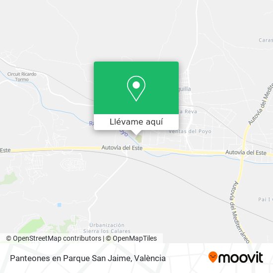 Mapa Panteones en Parque San Jaime