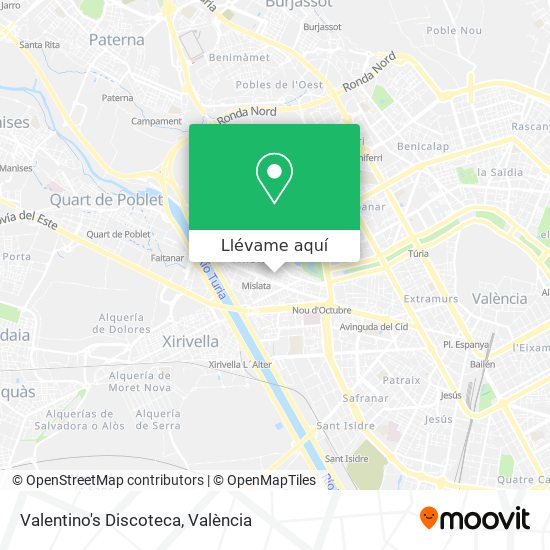 Mapa Valentino's Discoteca