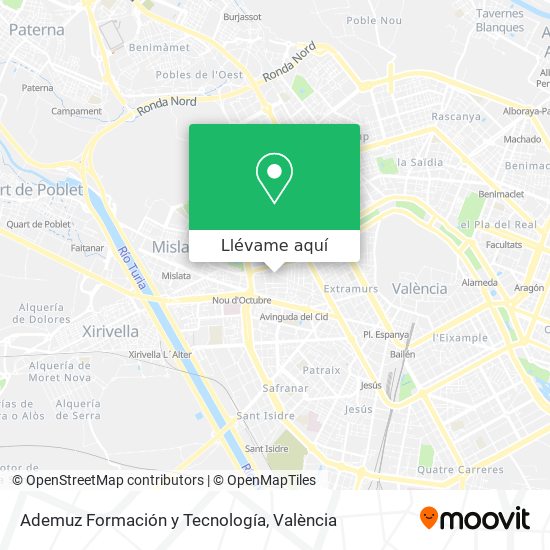Mapa Ademuz Formación y Tecnología