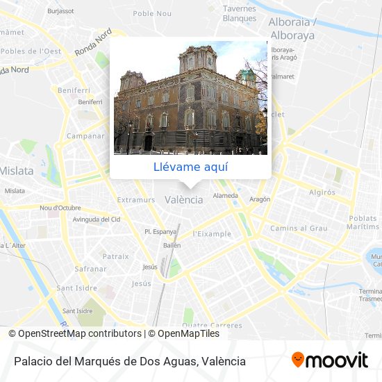 Mapa Palacio del Marqués de Dos Aguas