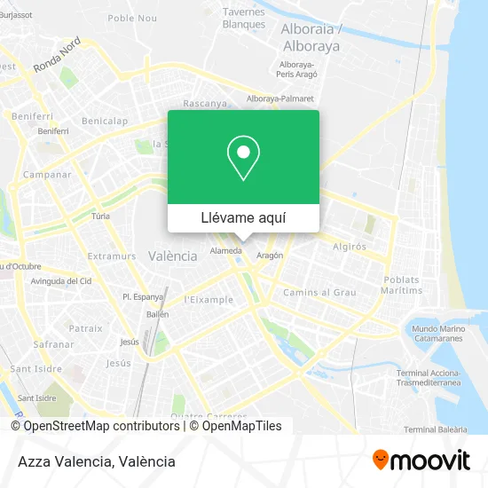 Mapa Azza Valencia