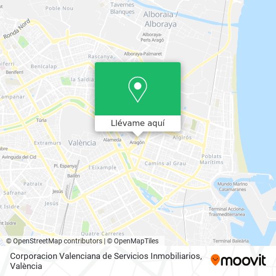 Mapa Corporacion Valenciana de Servicios Inmobiliarios