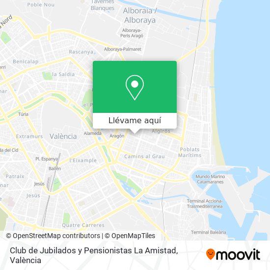 Mapa Club de Jubilados y Pensionistas La Amistad