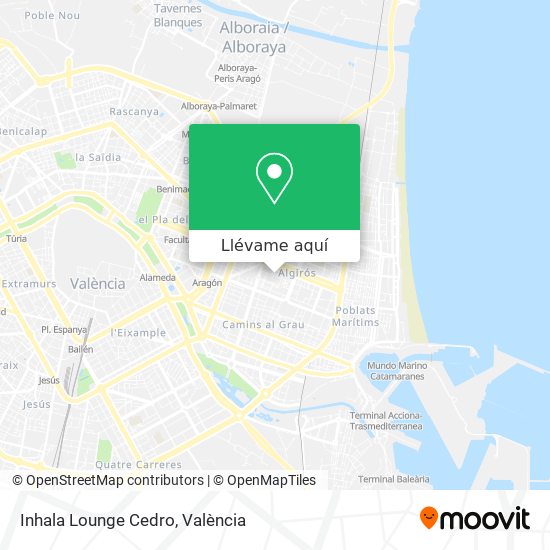 Mapa Inhala Lounge Cedro