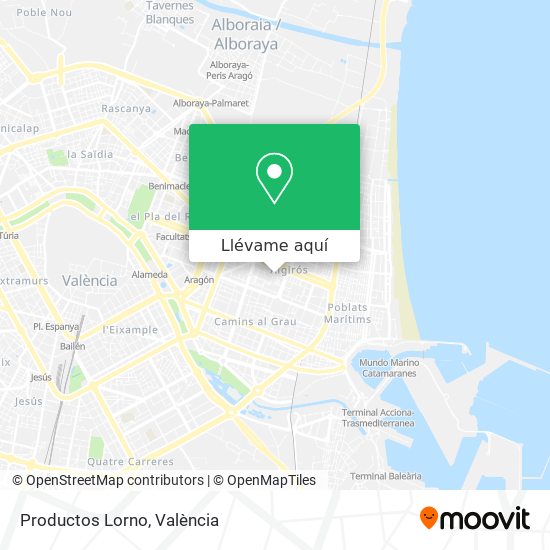 Mapa Productos Lorno