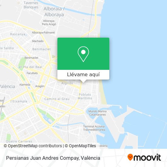 Mapa Persianas Juan Andres Compay