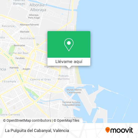 Mapa La Pulguita del Cabanyal