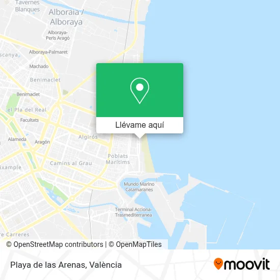 Mapa Playa de las Arenas