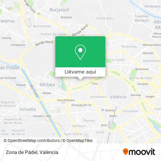 Mapa Zona de Pádel