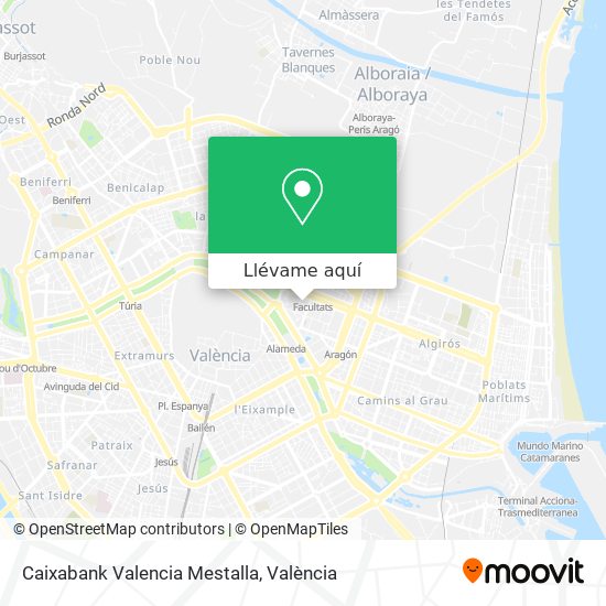 Mapa Caixabank Valencia Mestalla