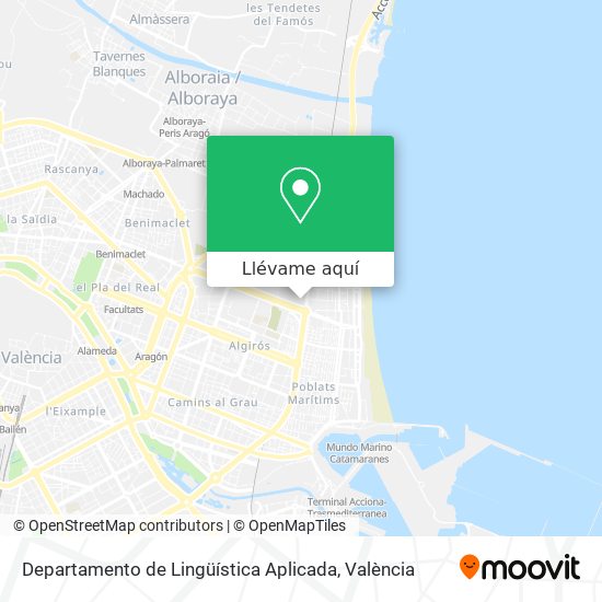 Mapa Departamento de Lingüística Aplicada
