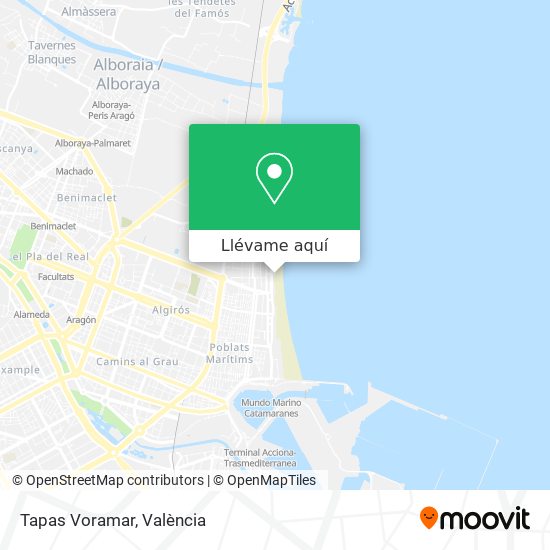 Mapa Tapas Voramar