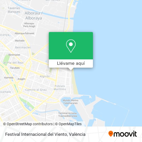 Mapa Festival Internacional del Viento