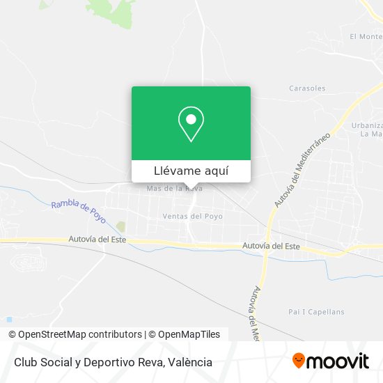 Mapa Club Social y Deportivo Reva