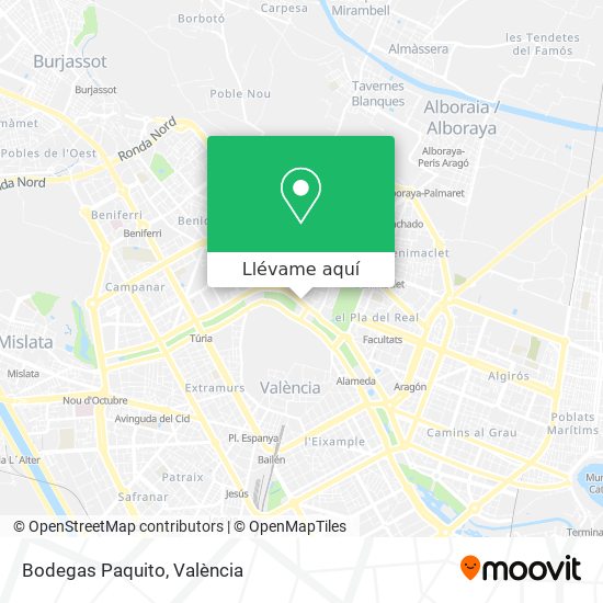 Mapa Bodegas Paquito