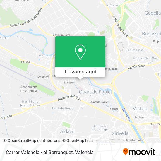 Mapa Carrer Valencia - el Barranquet