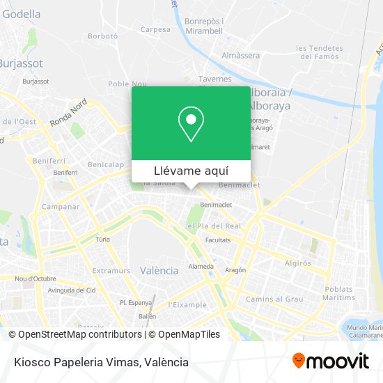 Mapa Kiosco Papeleria Vimas