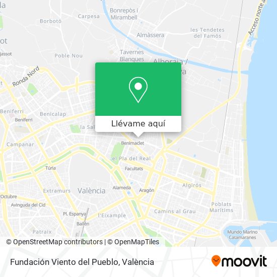 Mapa Fundación Viento del Pueblo