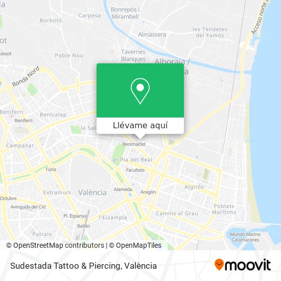 Mapa Sudestada Tattoo & Piercing