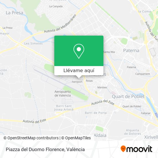 Mapa Piazza del Duomo Florence