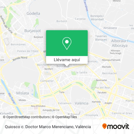 Mapa Quiosco c. Doctor Marco Merenciano