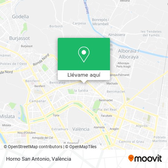Mapa Horno San Antonio