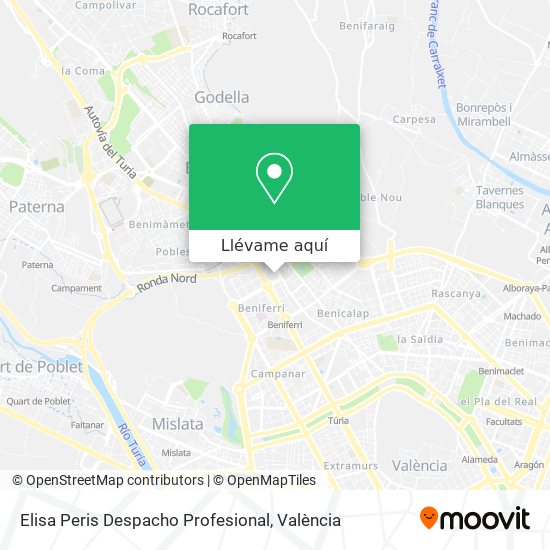 Mapa Elisa Peris Despacho Profesional