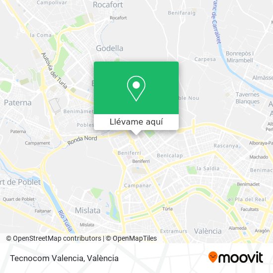 Mapa Tecnocom Valencia