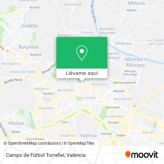 Mapa Campo de Fútbol Torrefiel
