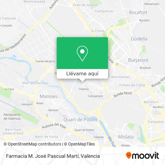 Mapa Farmacia M. José Pascual Martí