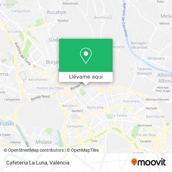Mapa Cafeteria La Luna