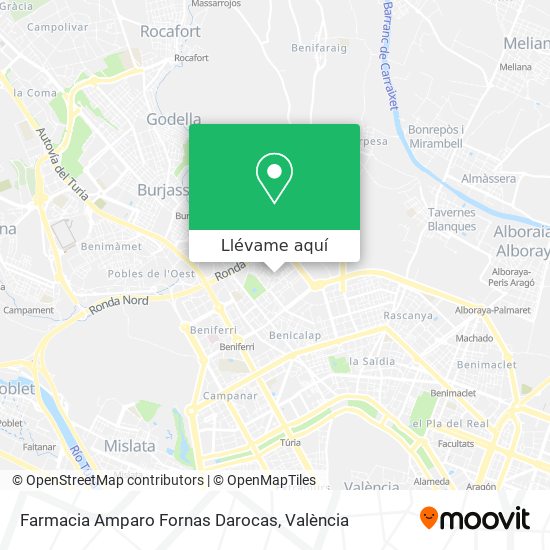 Mapa Farmacia Amparo Fornas Darocas