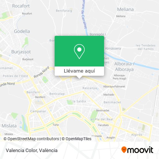 Mapa Valencia Color