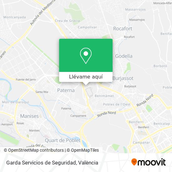 Mapa Garda Servicios de Seguridad