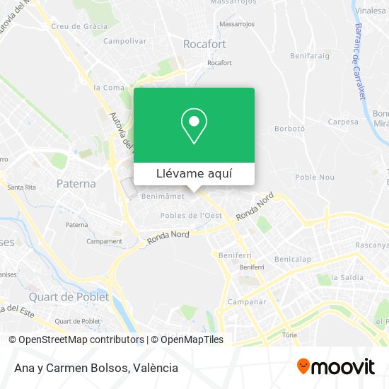 Mapa Ana y Carmen Bolsos