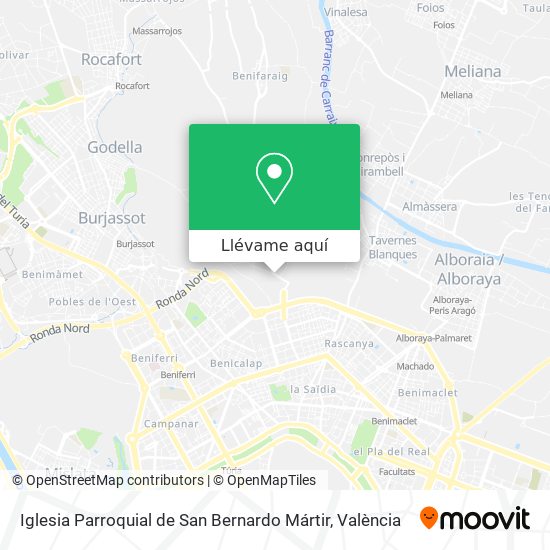 Mapa Iglesia Parroquial de San Bernardo Mártir