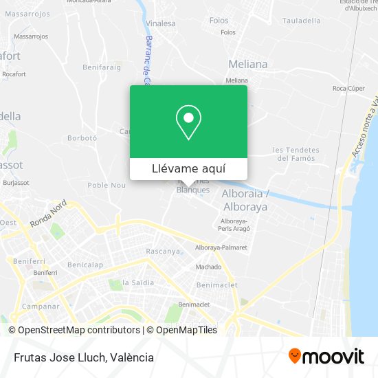 Mapa Frutas Jose Lluch