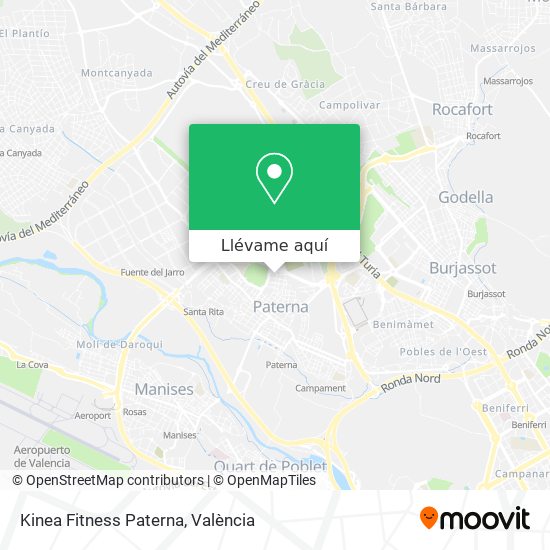 Mapa Kinea Fitness Paterna