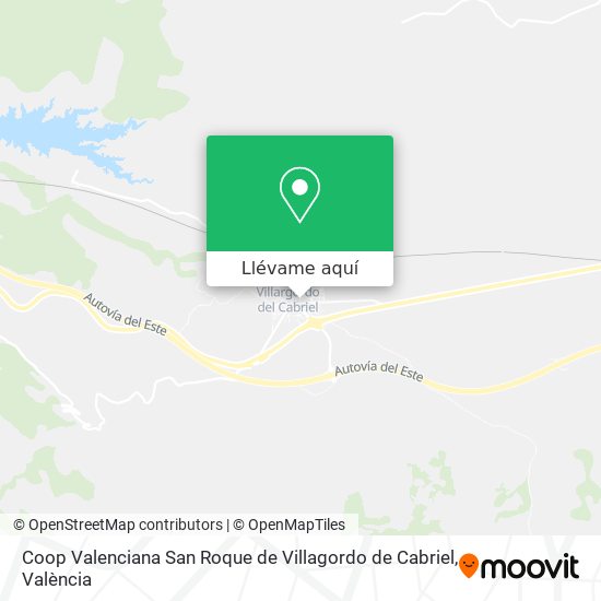Mapa Coop Valenciana San Roque de Villagordo de Cabriel