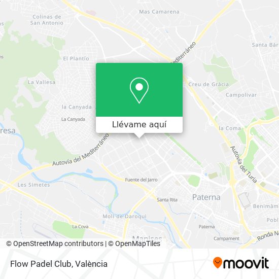 Mapa Flow Padel Club