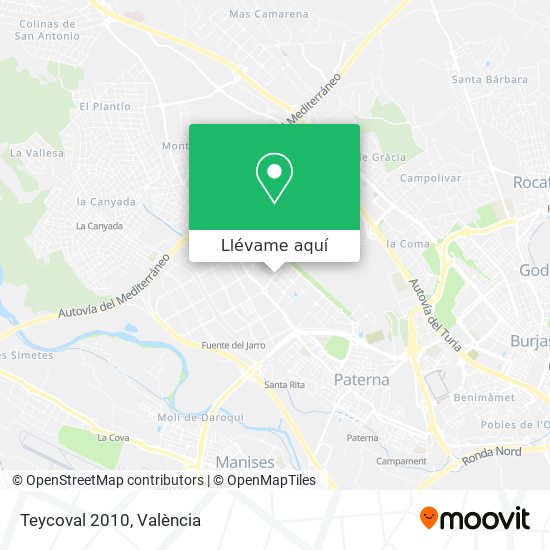 Mapa Teycoval 2010