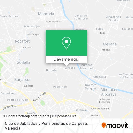 Mapa Club de Jubilados y Pensionistas de Carpesa